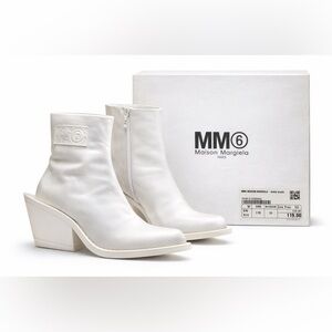 MM6 Maison Margiela White Ankle Boots – Size EU 35 – Retail €588